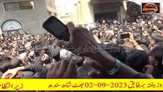 NOHA SAJJAD ZINDAN DEY WICH BY AKHTAR LAGHARI at Hussaini Qaflo Bhitshah 2023 | Hussaini qaflo 2023