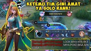 KETEMU MUSUH TOXIC!!! DITROLL JUNGLER COKLAT GINI AMAT SOLO RANK! | TOP GLOBAL MIYA - MLBB