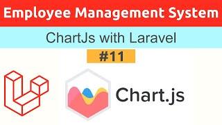 Create bar chart, area chart with ChartJs in Laravel | Employee Record Management System