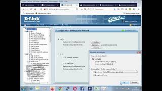 SAVE CONFIG BY HTTP IN PC SWITCH DLINK DGS 1210 10P