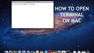 MAC OS - How to Open Terminal (Command Prompt) on Mac