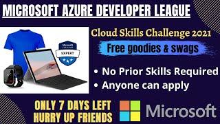 Microsoft Azure Developer League | Get FREE MICROSOFT GOODIES | Free Microsoft T-shirt & Stickers