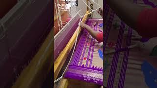 Making of Silk Paithani saree #traditional #saree #making #silk #art