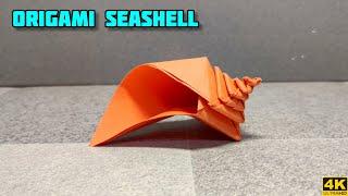 Origami Seashell | Origami tutorial | Paper crafts