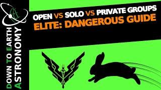 OPEN vs SOLO vs PRIVATE GROUPS Explained | Rabbit fire Guides | Elite Dangerous