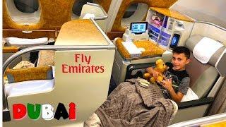 Going to DUBAI Business Class Airplane Flight!! HZHtube Family Vlog