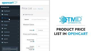 Product Price List In OpenCart