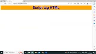 How to use script  tag in HTML