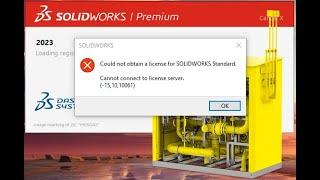 SolidWorks  Server license Error(_15,10,10061)