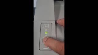 How to print the configuration/supply status page on the  HP M118dw laser printer