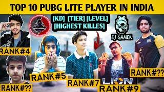 Top 10 Players In Pubg Mobile Lite|Best Pubg Lite Player In India|GoDPraveen,GamoBoy,InsaneLion,9DS