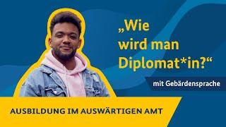 Diplomatie im Dialog – wie wird man Diplomat:in? - mit Gebärdensprache