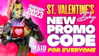  NEW Raid Shadow Legends PROMO CODE for EVERYONE [St. Valentine's Day 2023] 