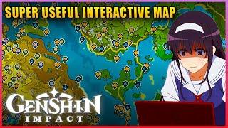 Genshin Impact ▼ Super Useful Interactive Map | All Anemoculus & Geoculus Locations