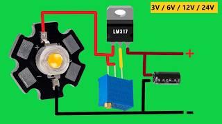 Constant Current High power LED driver using LM317