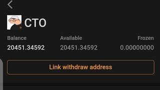 How to link withdraw address for CTO on Satoshi app from Metamask