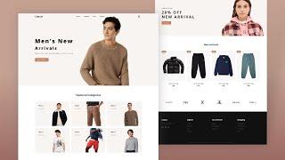How To Make Ecommerce Website Using HTML And CSS Step By Step | Complete Responsive Website