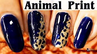 DIY Leopard Nail Art Tutorial Blue Leopard Nails design