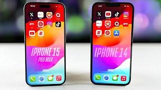 IOS 18 iPhone 15 Pro Max vs iPhone 14 - Speed Test!