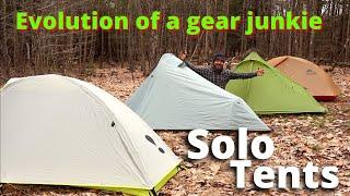 The EVOLUTION of a gear junkie Part 1  SOLO TENTS