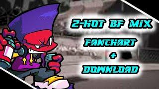 fnf mods/ 2hot bf mix fanchart + download (by me)| Cristalsi