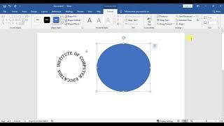 How to Write Text in Circle in MS Word