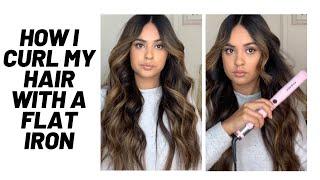 HOW I CURL MY HAIR WITH A FLAT IRON: Flat iron curls