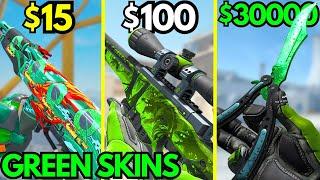 The BEST GREEN Skins For Every Budget (Green Skins, Knife & Glove Combos in CS2)