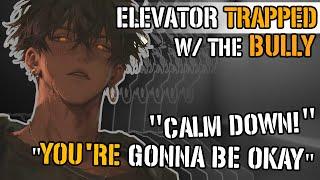 Elevator Trapped With The Bully [M4A ASMR] [Bully x Listener] [Tsundere] [Comfort]