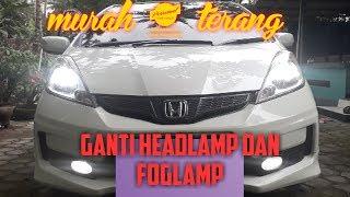 Ganti Bolam LED headlamp & Foglamp pd jazz Ge8 | bolam Led Mobil