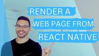 How To Render a Web View from React Native