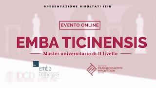 Presentazione risultati ITIR - Master EMBA TICINENSIS (Kirolab, Università di Pavia)