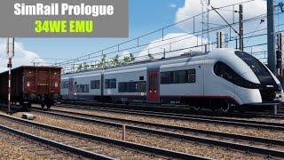 A new Train Sim? | SimRail 2021 Prologue- Tutorial 1 | 34WE EMU