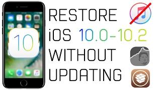 How to Restore iOS 10.0 - 10.2 WITHOUT Updating to iOS 10.2.1! -Fix Cydia Crashing & More!