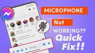 How To Fix Microphone Not Working on Facebook Messenger | Solve Mic not Working on Audio/Video call