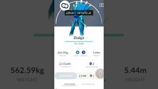 Pokemon Go mein shhiny dialga new trick  #darksidepokemon