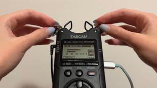 ASMR Gentle Tapping and Scratching on Tascam Mic with Nails [30 min]