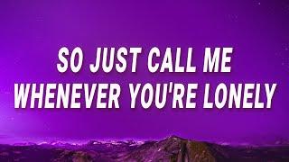 Rihanna - So just call me whenever you're lonely (If It's Lovin' That You Want) (Lyrics)