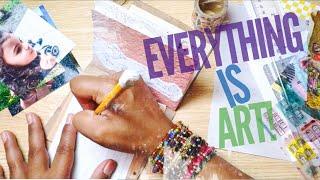 Everything is ART challenge | Journal with Me | Use your stash |