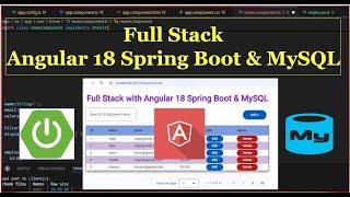 Full Stack + Angular 18 Material + Spring Boot + MySQL