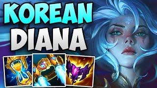 THIS KOREAN CHALLENGER DIANA MID MAIN IS INCREDIBLE! | CHALLENGER DIANA MID GAMEPLAY | Patch 13.18