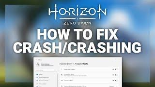 Horizon Zero Dawn – How to Fix Crash/Crashing! | Complete 2022 Tutorial