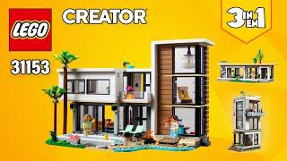 LEGO® Creator 3in1 Modern House (31153)[939 pcs] City & Cabin | Step-by-Step Building Instructions