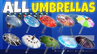 ALL Seasons 1-10 Victory Royale Umbrellas In Fortnite