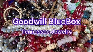 Goodwill BlueBox Nashville Tennessee THE BEST BOX YET? 925 14K #jewelry #unboxing #goodwill