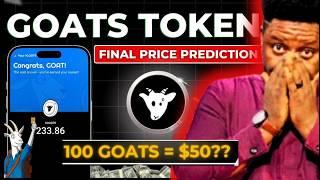 Goat Airdrop Listing Price - $350 is possible with Goat Token