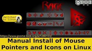 How do I install Cursors and Icons on Linux?