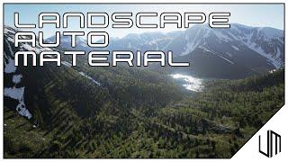 How to make a LANDSCAPE AUTO MATERIAL in Unreal Engine