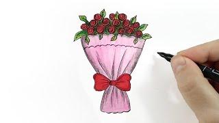 Легкий рисунок, Рисуем букет цветов