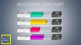 How to Create Infographic 3D Stacked Bar Chart in Excel 2016